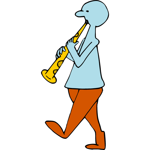 Cool sopranosax player